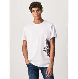 Pepe Jeans pánské bílé tričko Ronny - XL (800)